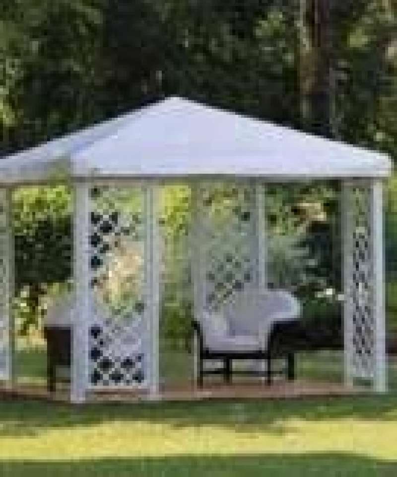 Gazebo Twig Cherry 300x300 copertura pvc  + 8 GRIGLIE