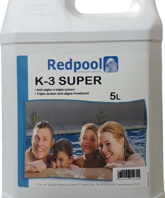 Alghicida 3 Funzioni K-3 super per piscina Confezione 5 l