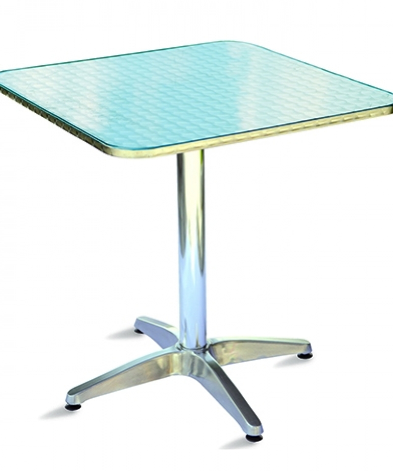 Vermobil 70x70 Aluminum and Steel Table