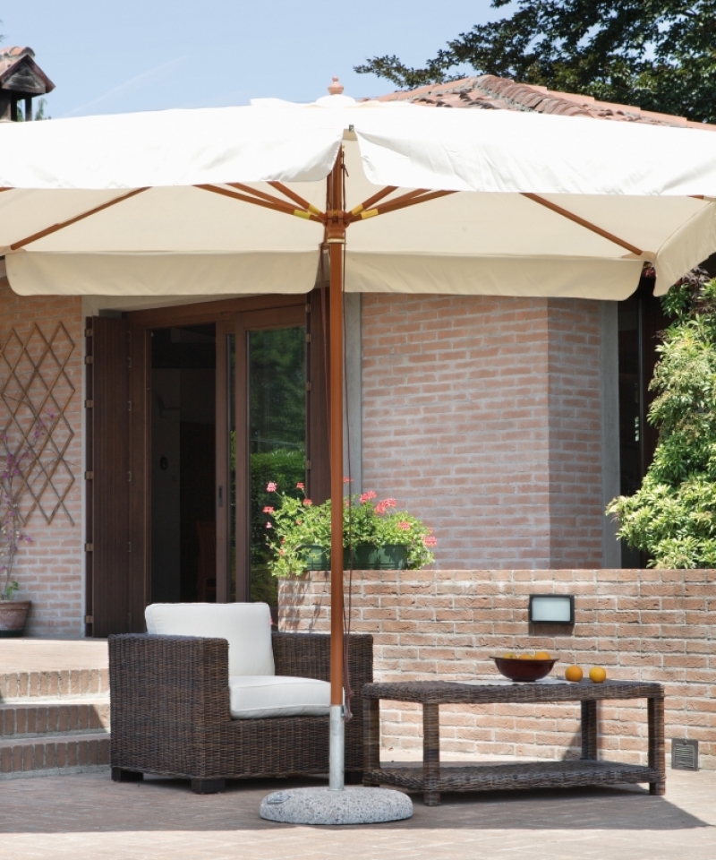 Square Umbrella Greenwood 3x3 mt.