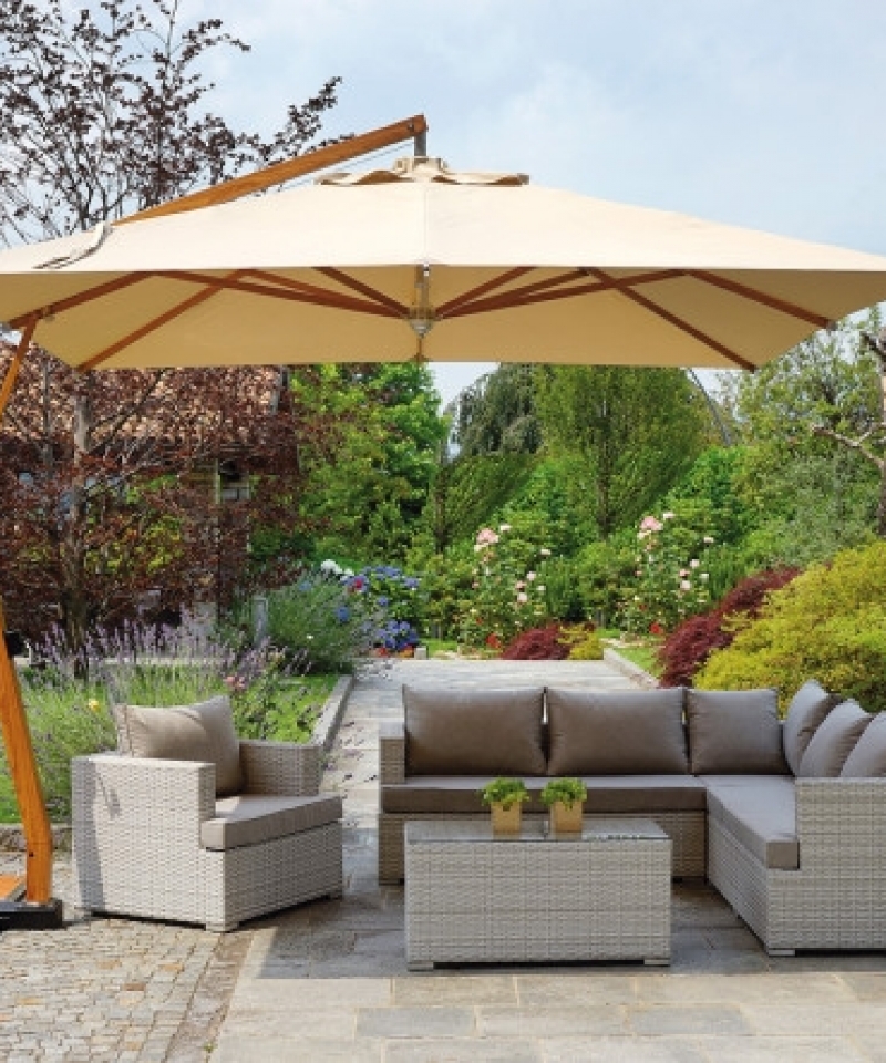 Greenwood square parasol 3,5x3,5 mt. Contract