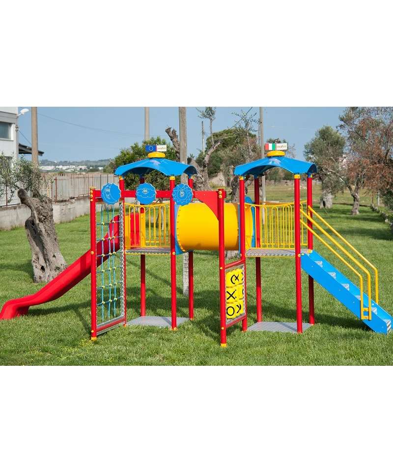 Parco Giochi Fortino Due Torri in alluminio POSEIDONE GradimGiochi