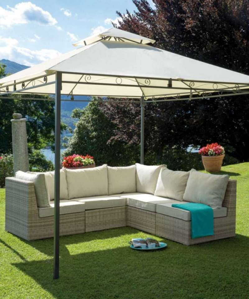 Gazebo in ferro quadrato Greenwood 3X3 mt.