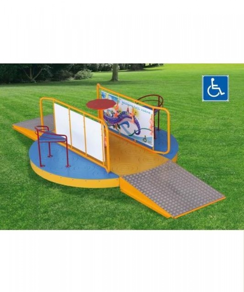 Parco giochi Giostra Girasole per bambini con disabilità GRADIMGIOCHI