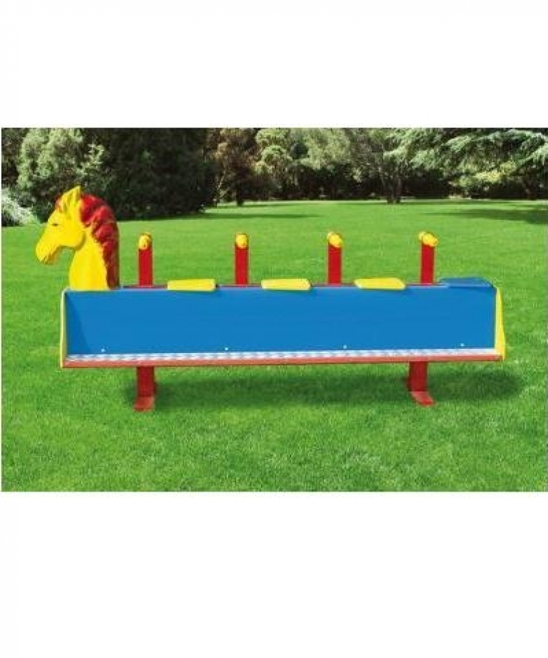 Parco giochi Pony oscillante 4 posti GRADIMGIOCHI