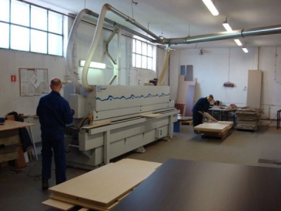 Cutting line - Kiva Sauna production