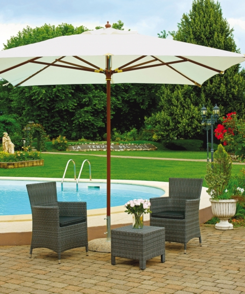 Square Umbrella Greenwood 3X3 mt.
