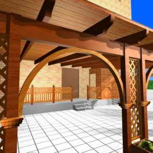 Porticato in legno