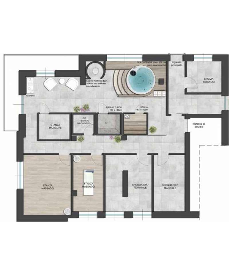 Progettazione Centro Benessere - XL