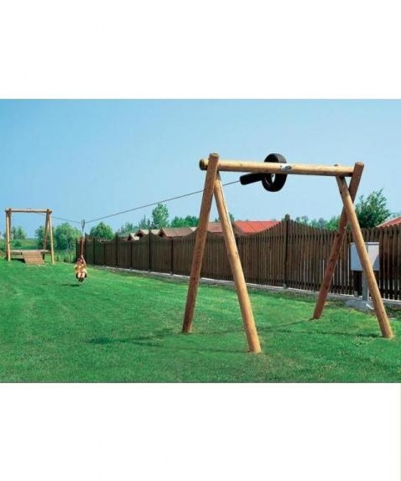 Parco giochi Teleferica TRETOG completa di pedana GRADIMGIOCHI