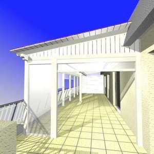 Terrazzo con pergola